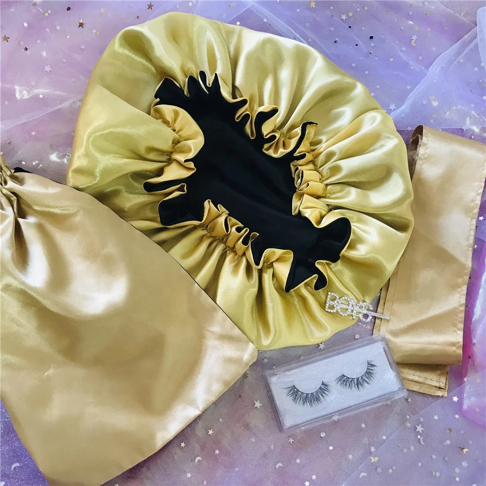 sample designer bonnets good quality soft satin adults sleep custom silk hair bonnet
sample designer bonnets good quality soft satin adults sleep custom silk hair bonnet