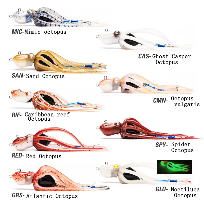 4 pcs Mustad FISHING 60g - 340g long tail soft lead Octopus fishing lures with jigging hook
4 pcs Mustad FISHING 60g - 340g long tail soft lead Octopus fishing lures with jigging hook