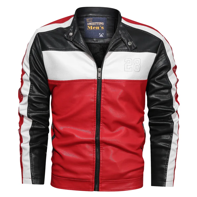 Autumn Slim Fit Men Outwear Leather Jacket Leather PU Motorcycle Jacket For Men, Black,red,yellow
Autumn Slim Fit Men Outwear Leather Jacket Leather PU Motorcycle Jacket For Men, Black,red,yellow