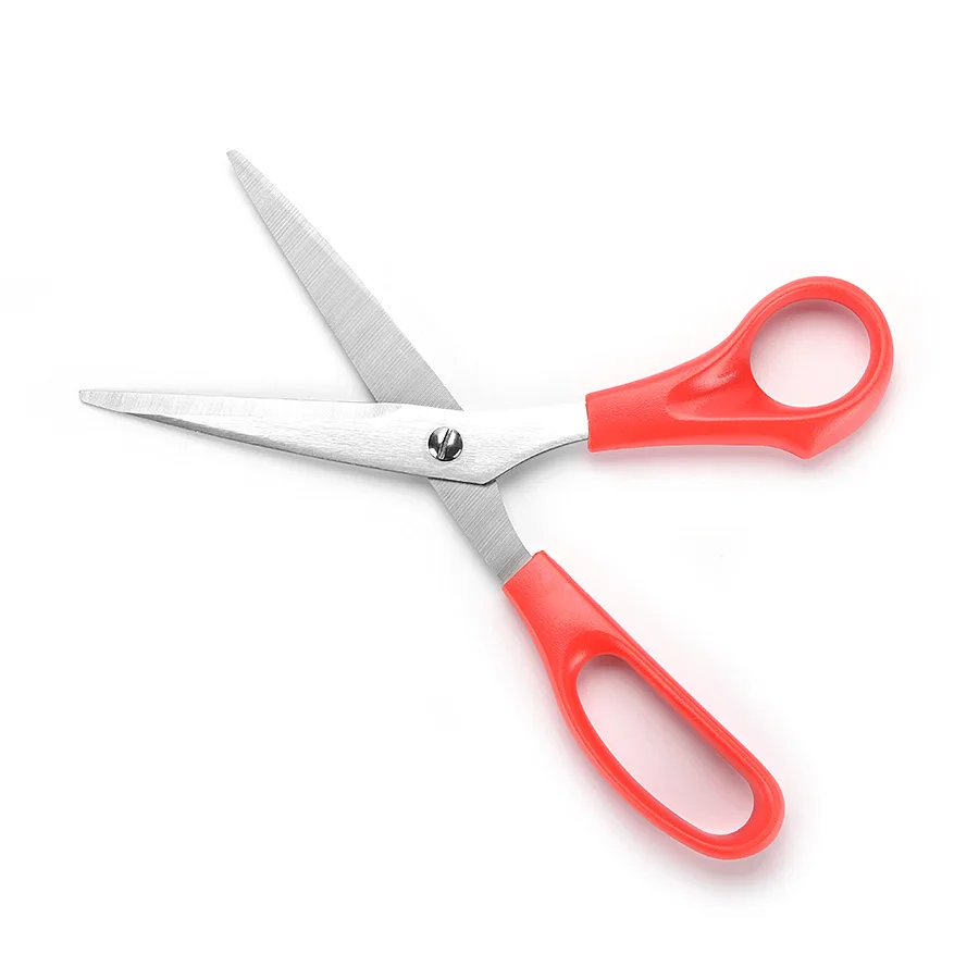 Best Price Household Shears Multi Function Red Plastic Handle Stainless Steel Kitchen Scissors