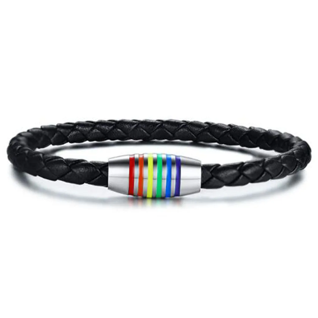 BRJSF00028 LGBT Gays Pride Lesbian Black Braided PU Leather Bracelet Bisexual Rainbow Jewelry
BRJSF00028 LGBT Gays Pride Lesbian Black Braided PU Leather Bracelet Bisexual Rainbow Jewelry