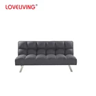 New design wooden frame metal leg living room convertible folding sofa bed set