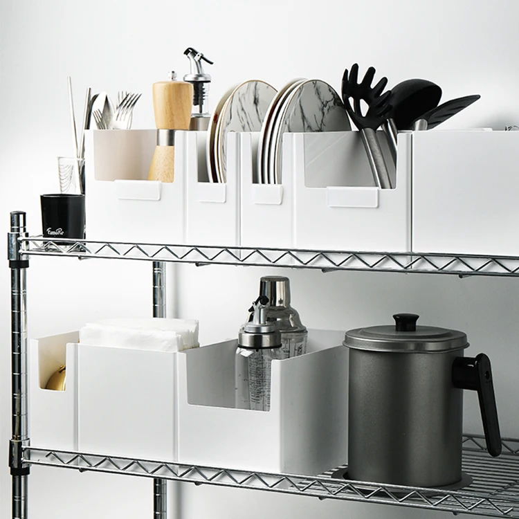 Eco friendly Japanese style organizer plastic storage box home kitchen office staff collection management box, White
Eco friendly Japanese style organizer plastic storage box home kitchen office staff collection management box, White