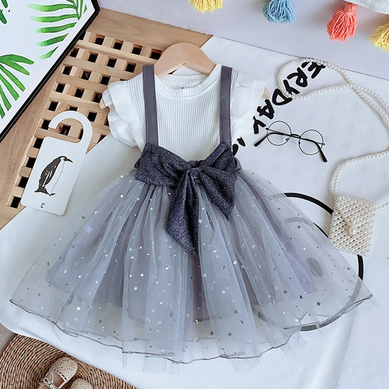 CRST1019 2021 summer children baby dress set for girl lace sleeve top star net back skirt two piece short sleeve suit
CRST1019 2021 summer children baby dress set for girl lace sleeve top star net back skirt two piece short sleeve suit