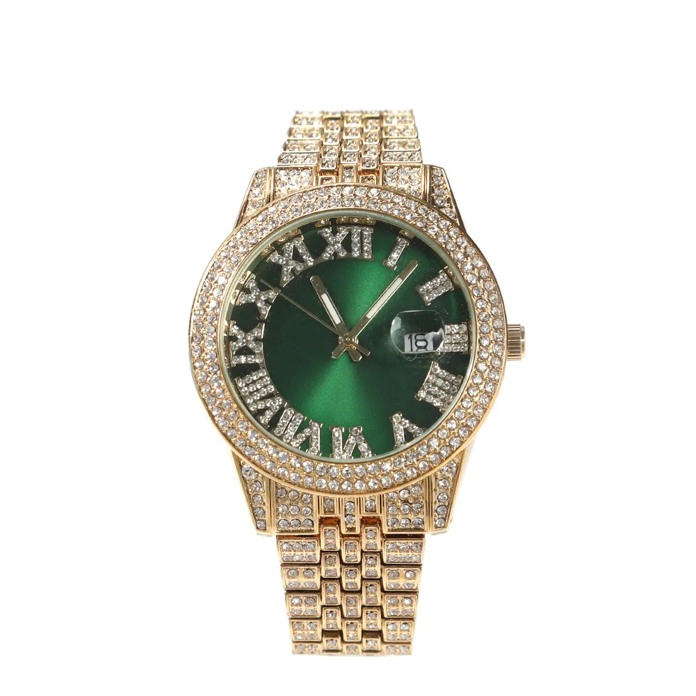 Wholesale Stainless Steel Shiny Crystal Rhinestone Quartz Watch Wrist Brand Hip Hops Iced Out Watches With Colorful Dial, As pictures
Wholesale Stainless Steel Shiny Crystal Rhinestone Quartz Watch Wrist Brand Hip Hops Iced Out Watches With Colorful Dial, As pictures