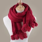 Factory Price 100% Wool Solid-Colored Women's Scarf Warm Winter Shawl