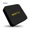 Stable quality 4k MX10 tv box 4gb ram 32gb rom android 9.0 tv box rk3328 with USB 3.0