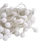 Garland Led String Lights 100 Outdoor Garland Warm White33 FT 100 LED Globe Ball String Light