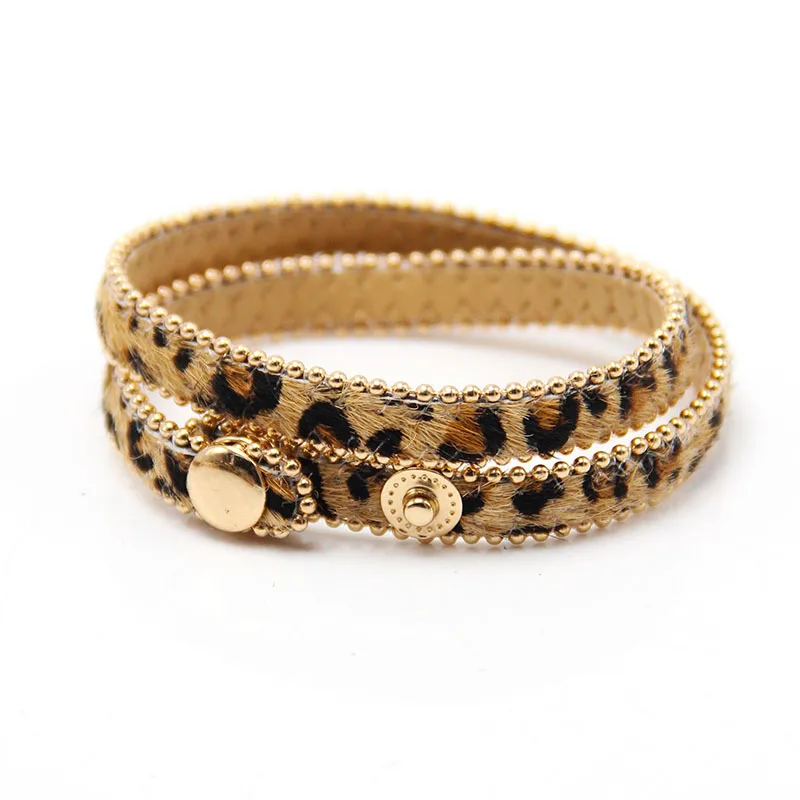 2021 spring new horse hair double loop adjustable button LEATHER BRACELET MULTI COLOR leopard print women's jewelry
2021 spring new horse hair double loop adjustable button LEATHER BRACELET MULTI COLOR leopard print women's jewelry