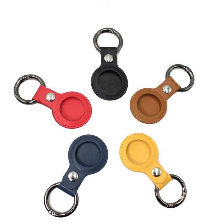 Free sample tracker anti-lost device keychain silicone protective pu cover clip air tag cases for Airtags leather case
Free sample tracker anti-lost device keychain silicone protective pu cover clip air tag cases for Airtags leather case