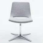 Modern Designed fabric cover stainless steel base home waiting room swivel leisure chair for living room sofa