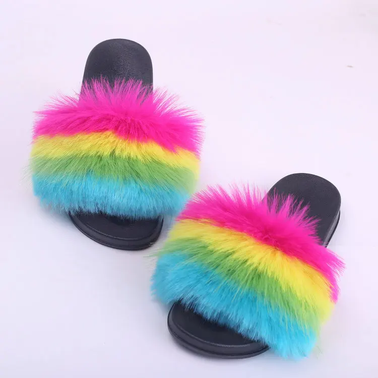 2019 New Style Children Fuzzy Slides Kid Faux Fur Sandals for Summer 
2019 New Style Children Fuzzy Slides Kid Faux Fur Sandals for Summer