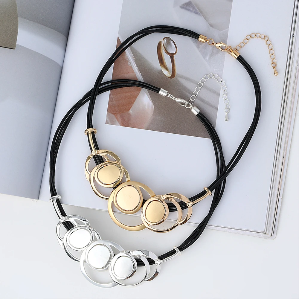 Fashion Geometric Big Circle Pendant Choker Necklace For Women's Jewelry Gifts
Fashion Geometric Big Circle Pendant Choker Necklace For Women's Jewelry Gifts