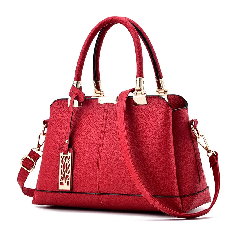 New Style Fashion Pure Color High Quality Lichee Leather Metal Pattern Women Handbag Shoulder Bag, Wine red purple dark blue black gary dark pink
New Style Fashion Pure Color High Quality Lichee Leather Metal Pattern Women Handbag Shoulder Bag, Wine red purple dark blue black gary dark pink