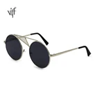 China Competitive Price HM19063 Metal Frame Designer Sunglasses Manufacturing