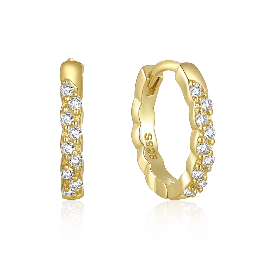 Luxury Shining Zircon Chunky Hoop Earring 18k Gold Plated sterling silver Hoop Earring Jewelry
Luxury Shining Zircon Chunky Hoop Earring 18k Gold Plated sterling silver Hoop Earring Jewelry