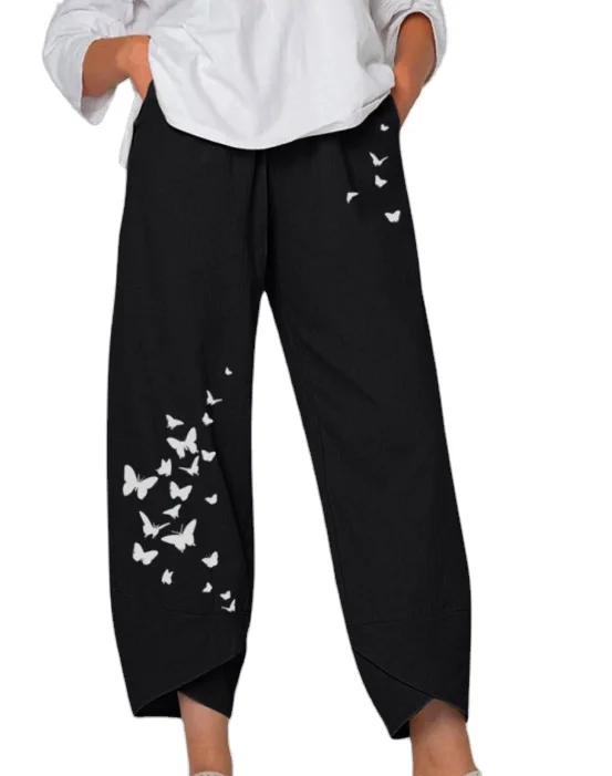 Summer Hot Selling Comfortable And Simple Womens Floral Wide Leg Linen Cotton Pants And Trousers Women, Customized make
Summer Hot Selling Comfortable And Simple Womens Floral Wide Leg Linen Cotton Pants And Trousers Women, Customized make