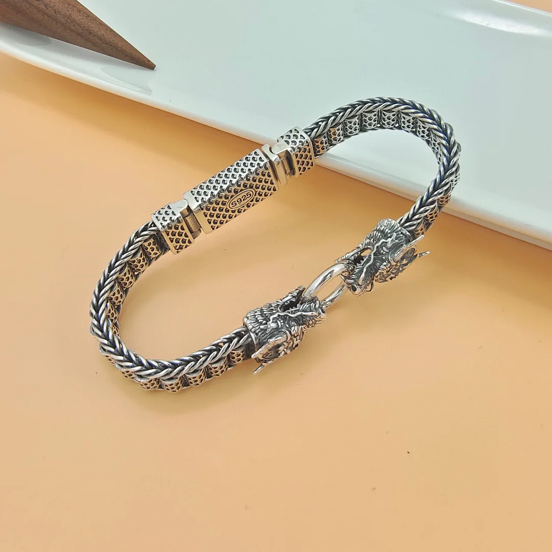 OEM Custom men male hip hop punk Sterling Silver wolf head jewelry ornament bracelet
OEM Custom men male hip hop punk Sterling Silver wolf head jewelry ornament bracelet