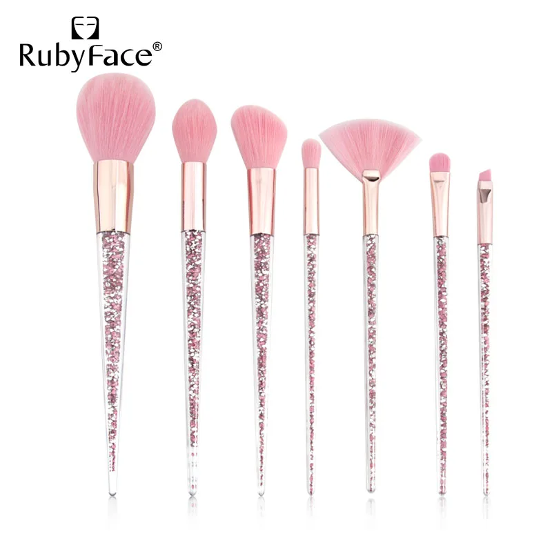 7 pcs rubyface diamond makeup brushes set crystal 2020 In Stock factory supply
7 pcs rubyface diamond makeup brushes set crystal 2020 In Stock factory supply