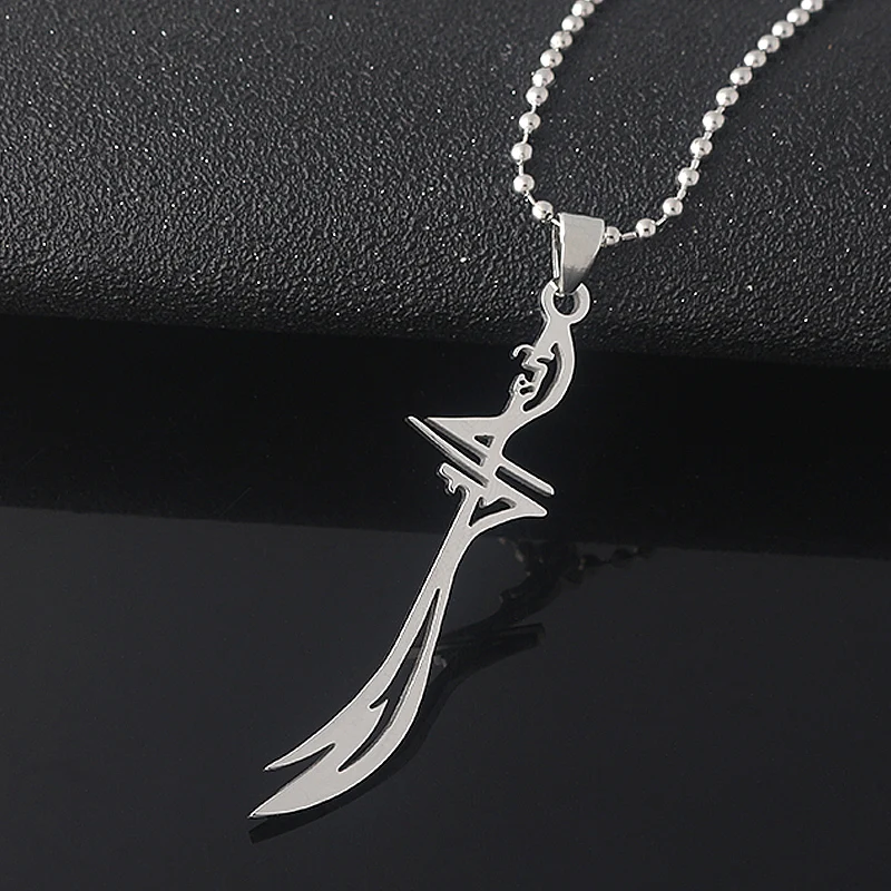 Hot Retro Imam Ali Muslim Islam Knife Necklace Stainless Steel Sword Pendant Necklaces
Hot Retro Imam Ali Muslim Islam Knife Necklace Stainless Steel Sword Pendant Necklaces