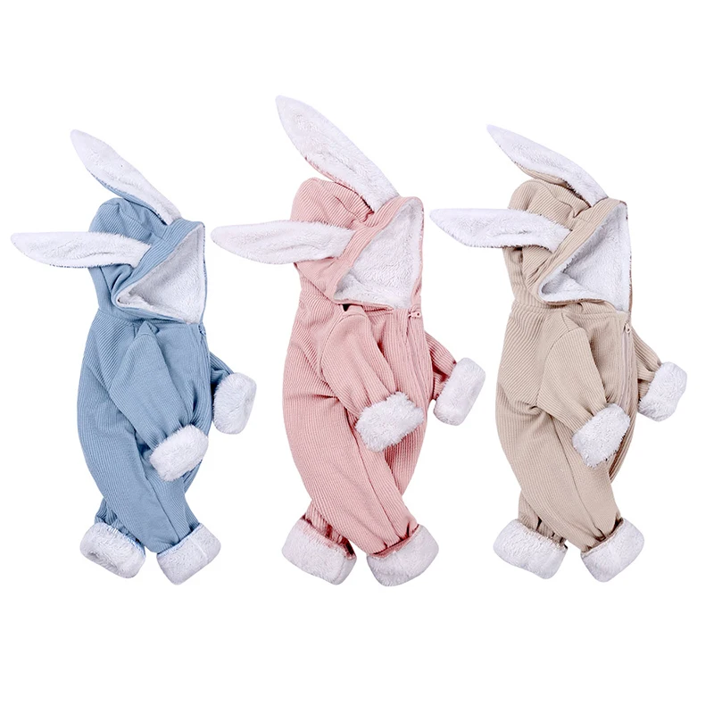 Winter Baby Rompers Newborn Girls Clothes Rabbit Ear Hooded Jumpsuit infant kids Costume Baby boys Romper Outerwear, As picture
Winter Baby Rompers Newborn Girls Clothes Rabbit Ear Hooded Jumpsuit infant kids Costume Baby boys Romper Outerwear, As picture