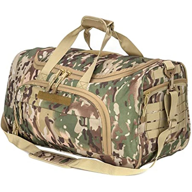 Duffel Bag Tactical Outdoor Gym Bag Army Carry On Bag with Shoes Compartment, Customized color
Duffel Bag Tactical Outdoor Gym Bag Army Carry On Bag with Shoes Compartment, Customized color