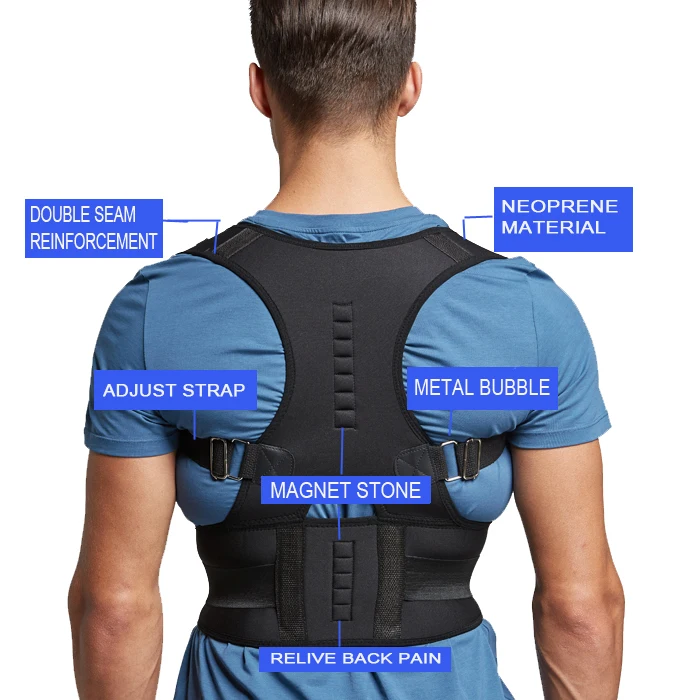 Adjustable posture corrector clavicle Shoulder Posture Corrector Back Support, Black
Adjustable posture corrector clavicle Shoulder Posture Corrector Back Support, Black