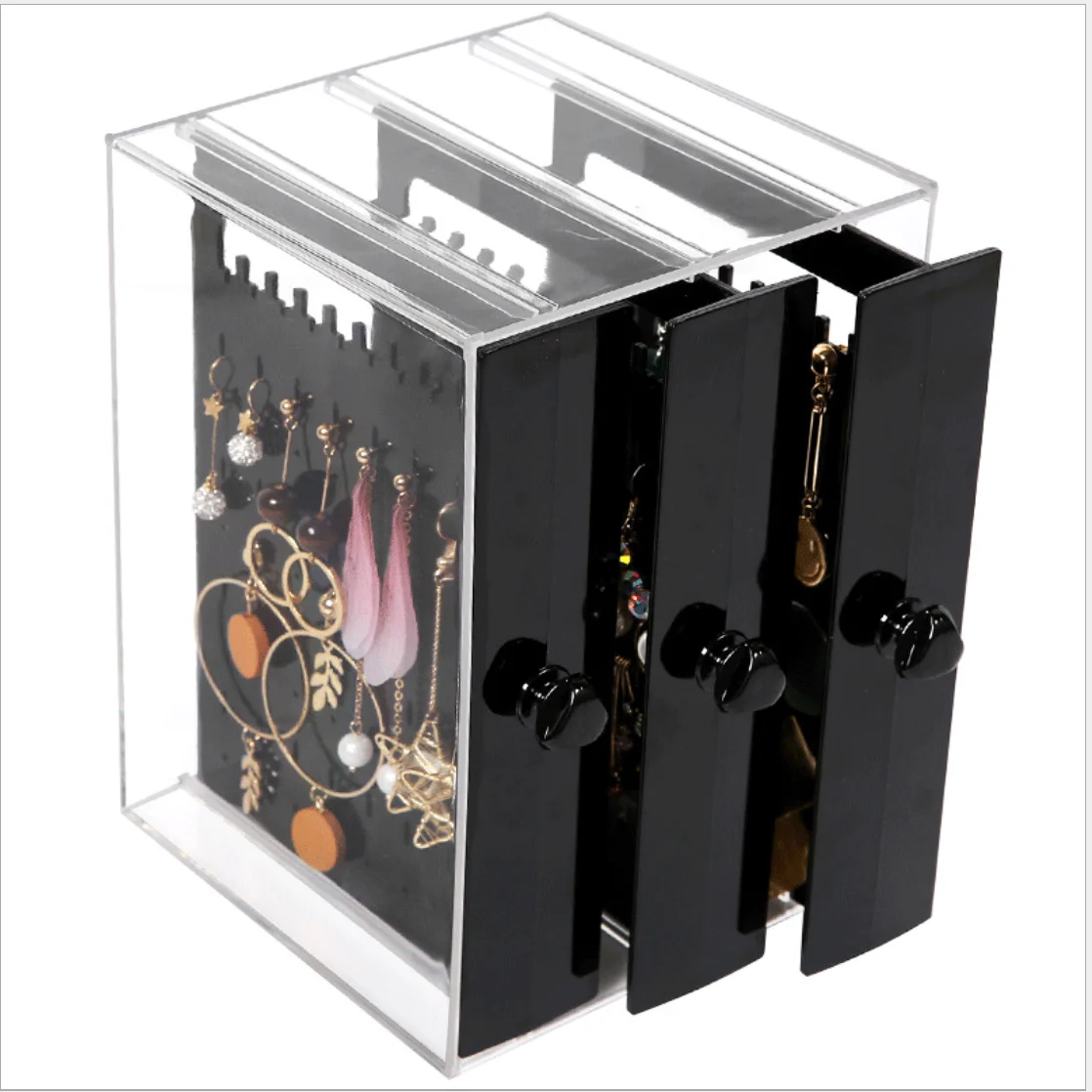 Acrylic Clear Jewelry Organizer Velvet Rings Necklaces Earring Bracelets Display Case Stand Holder Tray Jewelry Box, Kahqi/black/white
Acrylic Clear Jewelry Organizer Velvet Rings Necklaces Earring Bracelets Display Case Stand Holder Tray Jewelry Box, Kahqi/black/white
