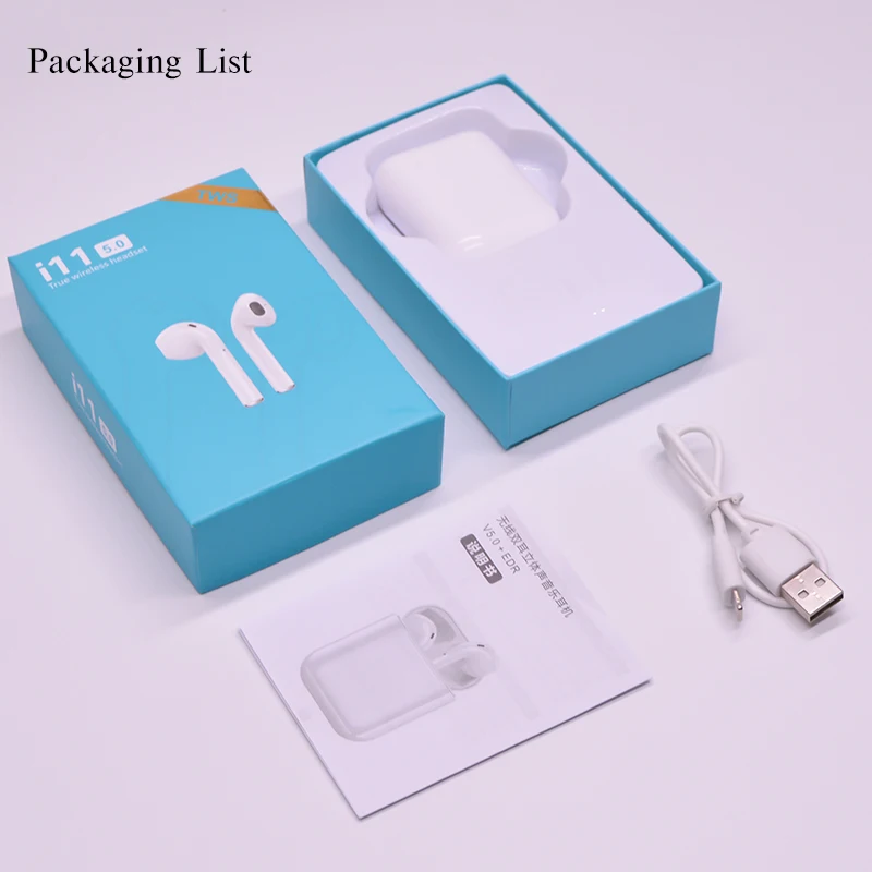 The newest audio fashion best headphones wireless earbuds tws i11 in ear - ANKUX.COM
