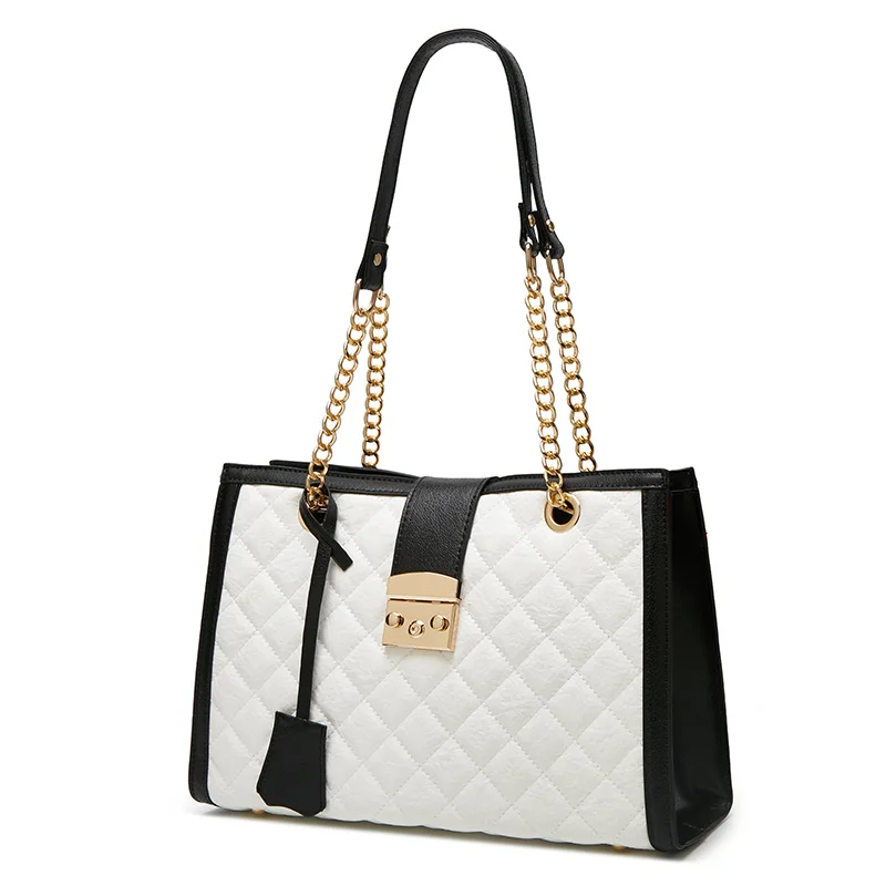 2021 elegant luxury design white black handbag big women hand bags branded bags luxury women handbag, Different colors
2021 elegant luxury design white black handbag big women hand bags branded bags luxury women handbag, Different colors