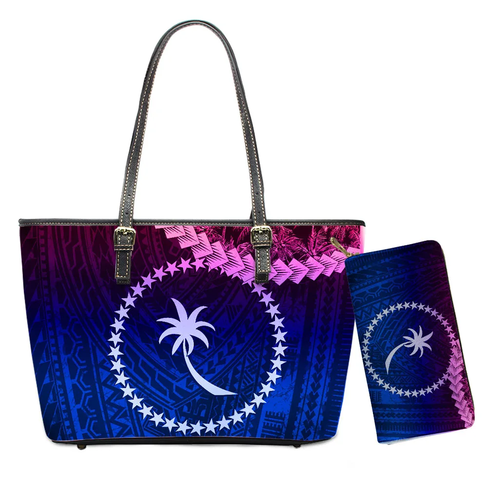 2021 Designer Chuuk Micronesian Print Women Handbag And Purse Tote Bag Wallet Tote Bag 2 Set For Ladies Pu Leather Gradients
2021 Designer Chuuk Micronesian Print Women Handbag And Purse Tote Bag Wallet Tote Bag 2 Set For Ladies Pu Leather Gradients