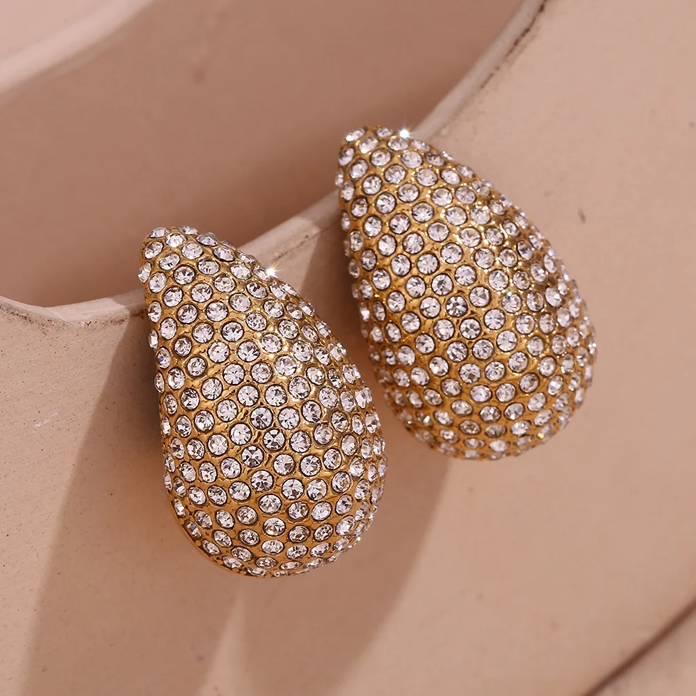 Valentines 2024 Shining Zircon Stud Earrings Water Drop Fine Jewelry Earrings Stainless Steel Jewelry
Valentines 2024 Shining Zircon Stud Earrings Water Drop Fine Jewelry Earrings Stainless Steel Jewelry