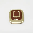 High Quality Custom Fashion Golden Women Coat Four Parts Metal Spring Prong Button