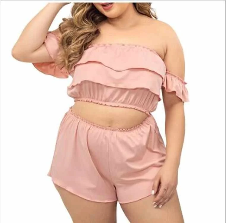 plus size large size women silk pajamas pj set two piece short set Women's Lace Sleepwear sexy night for honeymoon
plus size large size women silk pajamas pj set two piece short set Women's Lace Sleepwear sexy night for honeymoon