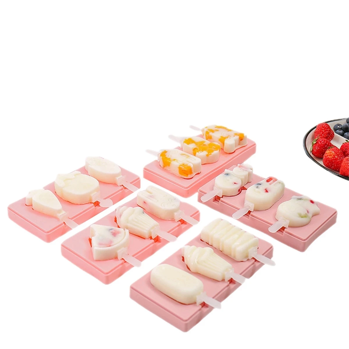 Silicone Ice Cream Mold With Lid Animals Shape Jelly Ice Maker Baby Diy Food Supplement Tool Popsicle Stick Kitchen Accessories, Optional
Silicone Ice Cream Mold With Lid Animals Shape Jelly Ice Maker Baby Diy Food Supplement Tool Popsicle Stick Kitchen Accessories, Optional