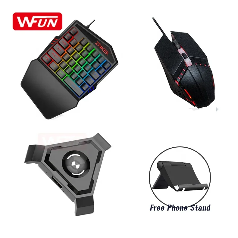For PUBG Mobile Game Adapter Plug and Play Gamepad Controller Gaming Keyboard Mouse Converter For Android ios, Black
For PUBG Mobile Game Adapter Plug and Play Gamepad Controller Gaming Keyboard Mouse Converter For Android ios, Black