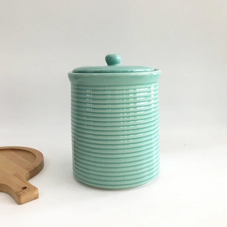 Novel light green large kitchen coffee tea sugar ceramic stoneware storage jars set for food
Novel light green large kitchen coffee tea sugar ceramic stoneware storage jars set for food
