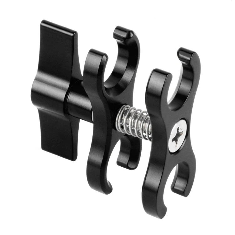 Wholesale PULUZ Dual Ball Clamp Open Hole Diving Camera Bracket CNC Aluminum Spring Flashlight Clamp
Wholesale PULUZ Dual Ball Clamp Open Hole Diving Camera Bracket CNC Aluminum Spring Flashlight Clamp