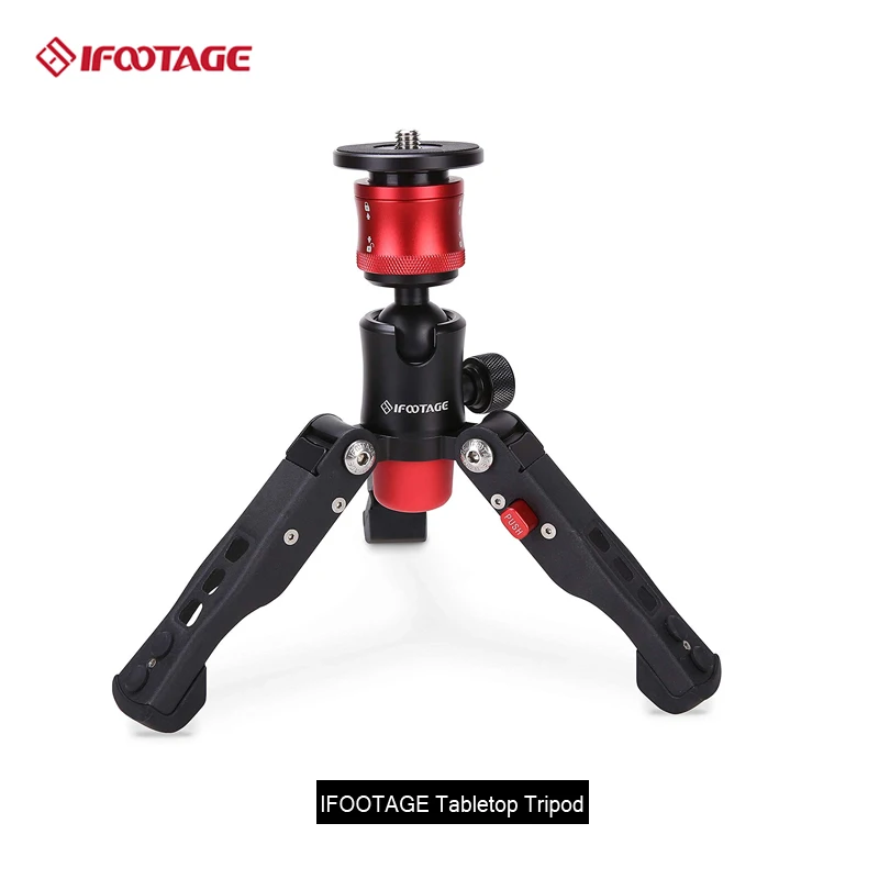 IFOOTAGE Minipod protable desktop Tabletop Tripod Stand with 3/8 and 1/4 inches Quick Release Plate Max Load 17.6 lbs
IFOOTAGE Minipod protable desktop Tabletop Tripod Stand with 3/8 and 1/4 inches Quick Release Plate Max Load 17.6 lbs