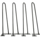 Good Price Best Quality Modern Metal Sofa Legs Office Desk Feet Raw Steel 12 Inch Hairpin Legs