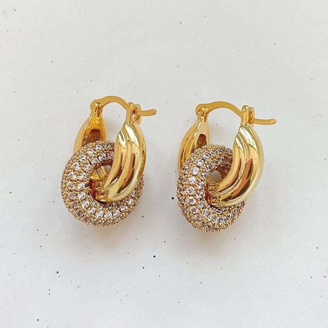 Detachable Double Circle Chunky Hoop Earrings for Women Cubic Zirconia Gold Plated Earrings Vintage Minimalist Luxury Jewelry
Detachable Double Circle Chunky Hoop Earrings for Women Cubic Zirconia Gold Plated Earrings Vintage Minimalist Luxury Jewelry