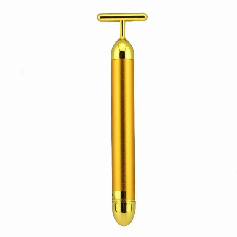 Golden Electric Sonic Energy Handheld and T Shape Kit Face Skin Care Tools Wrinkles Facial Roller Massager
Golden Electric Sonic Energy Handheld and T Shape Kit Face Skin Care Tools Wrinkles Facial Roller Massager