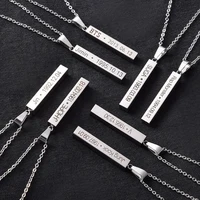 

BTS Bangtan Boys Kpop Accessories Personalized Silver Chain Necklaces Fans Boys Titanium Steel Name Engraved Album Necklace