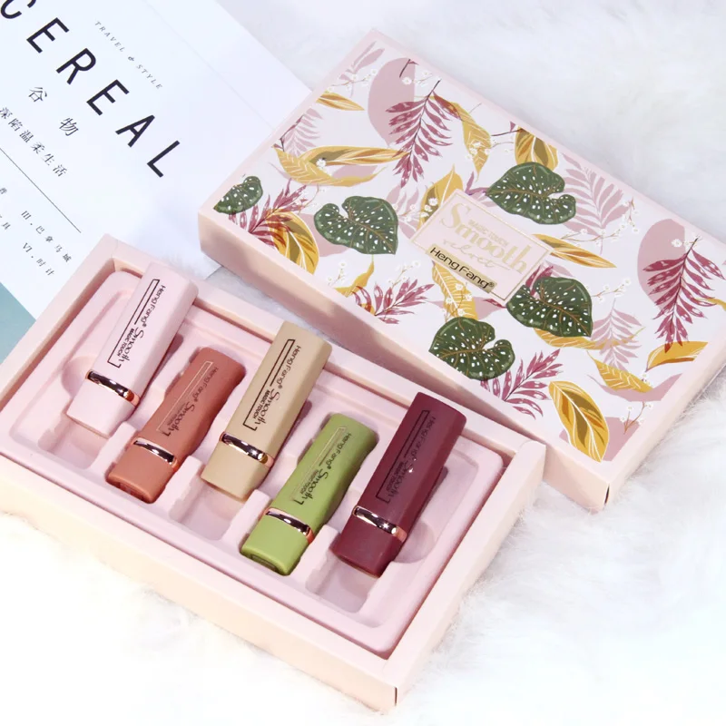 Hot Selling Makeup Mousse Magic Tough Smooth Velvet Texture 5 color matte lipstick set private label, 5 colors
Hot Selling Makeup Mousse Magic Tough Smooth Velvet Texture 5 color matte lipstick set private label, 5 colors