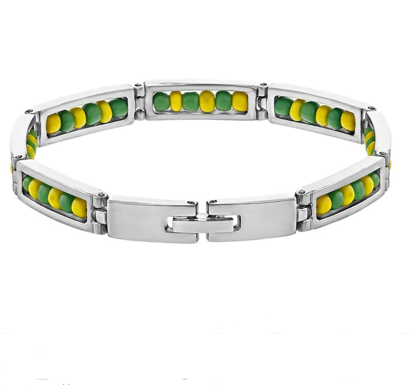 18k Gold Plated Stainless Steel Bracelet Siete Potencias Africanas Seven African Power Santeria Bracelet
18k Gold Plated Stainless Steel Bracelet Siete Potencias Africanas Seven African Power Santeria Bracelet