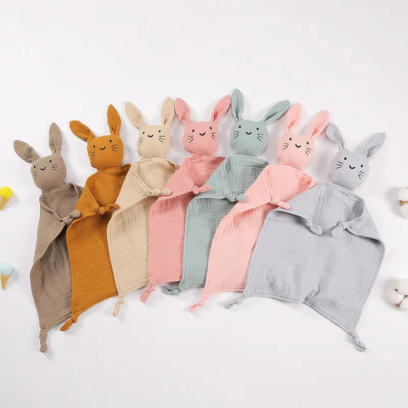 Hot Sale Luxury Non-toxic Super Soft Organic Muslin Cotton Washable Cat Bunny Shape Security Baby Comforter Blanket Toy
Hot Sale Luxury Non-toxic Super Soft Organic Muslin Cotton Washable Cat Bunny Shape Security Baby Comforter Blanket Toy