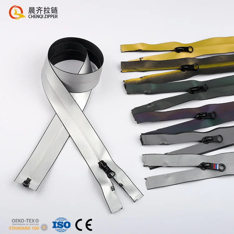 Factory Fast Delivery 5# TPU PU PVC Reflective silver Colorful Tape Waterproof Zipper Roll
Factory Fast Delivery 5# TPU PU PVC Reflective silver Colorful Tape Waterproof Zipper Roll