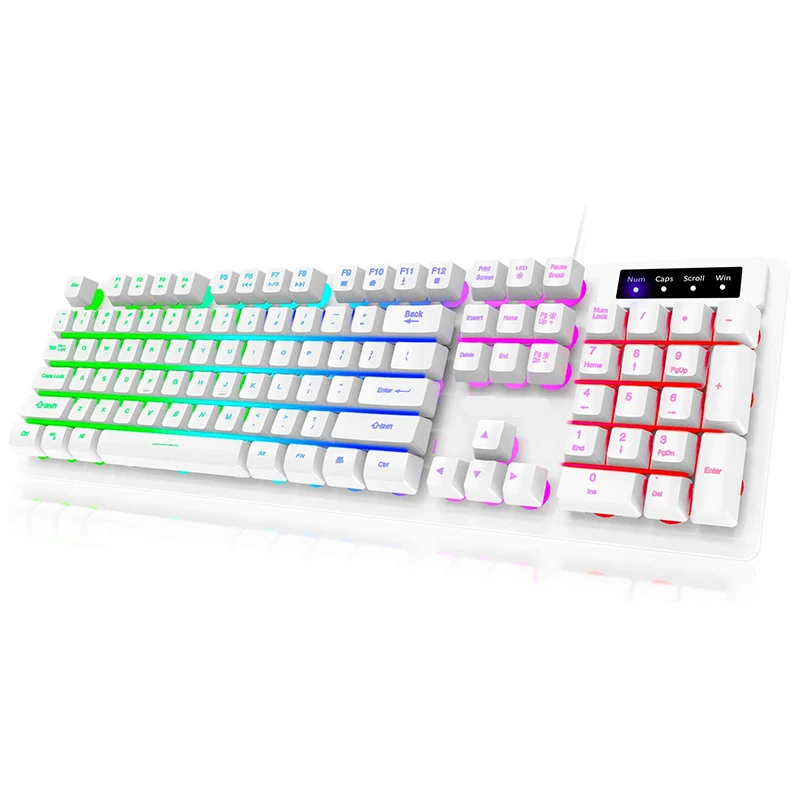 Free Sample Dongguan White USB Wired Mechanical PC RGB LED Gaming Keyboard Private Label
Free Sample Dongguan White USB Wired Mechanical PC RGB LED Gaming Keyboard Private Label