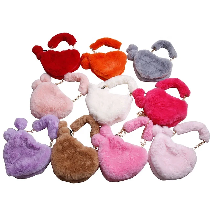 Valentines Day Heart Shape Girls Handbags Crossbody Bag Fur Kids Purses Ball Shape Chains Shoulder Messenger Mini Bag, As picture
Valentines Day Heart Shape Girls Handbags Crossbody Bag Fur Kids Purses Ball Shape Chains Shoulder Messenger Mini Bag, As picture