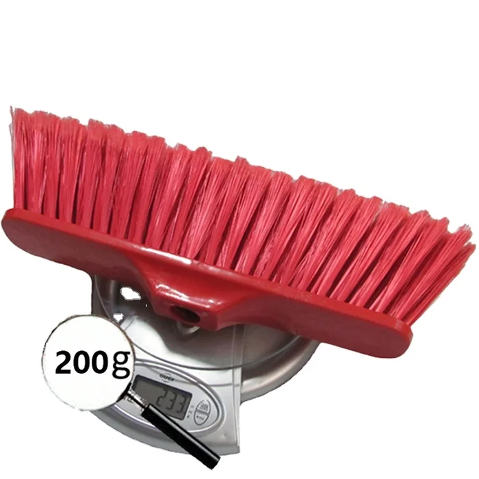 HQ0578R plastic broom machinery make cheap PP broom with color brush bristle